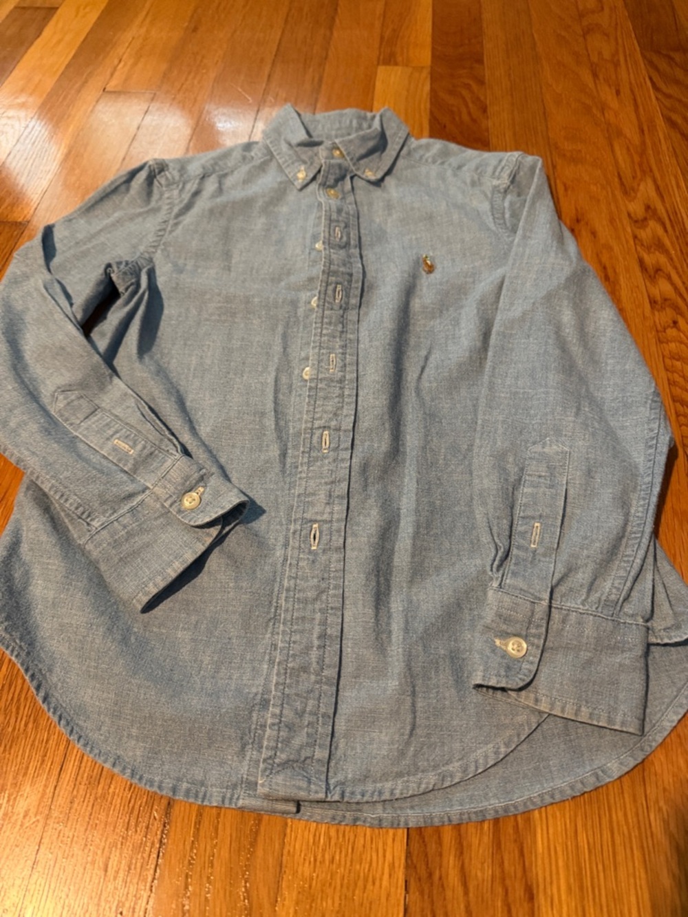 Ralph Lauren Light Blue Chambray Button-Down Shirt